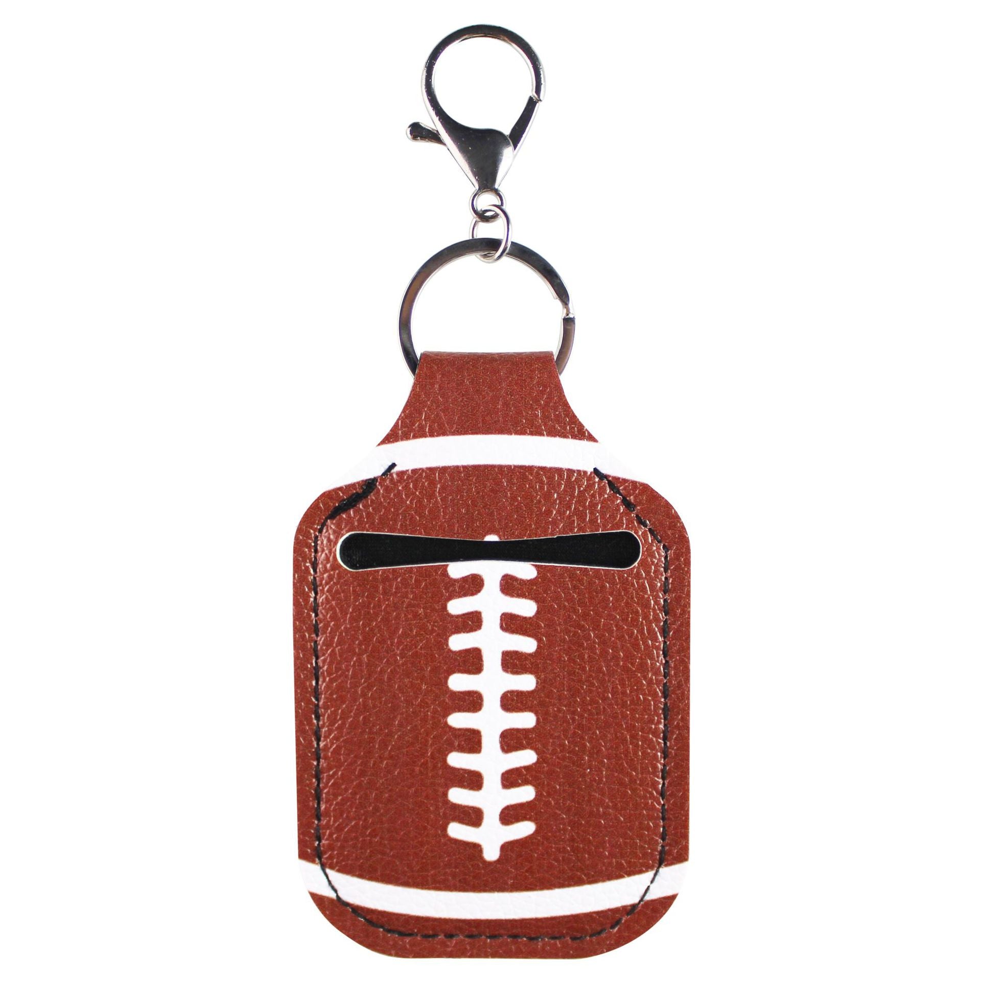 Wholesale Sports Hand Sanitizer Leather Case Key Chain